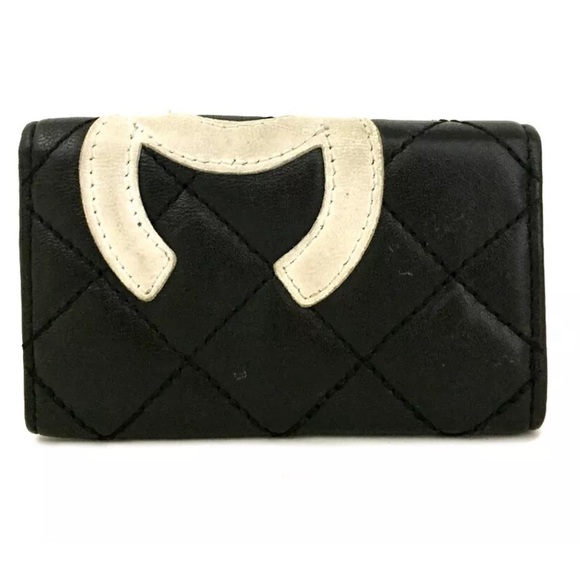 CHANEL Combon Line CC Logo Lambskin 6 Ring Key Case - Picture 4 of 8